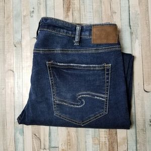 Silver Grayson Relaxed Straight Jeans